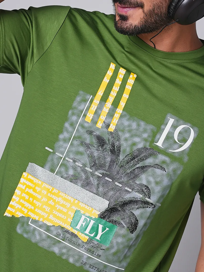 Tessio Men Slim Fit Print T-Shirt