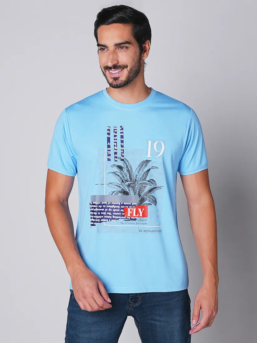 Tessio Men Slim Fit Print T-Shirt