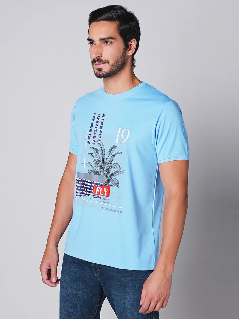 Tessio Men Slim Fit Print T-Shirt