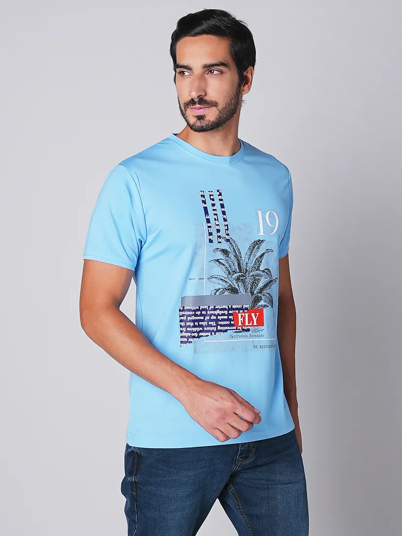 Tessio Men Slim Fit Print T-Shirt