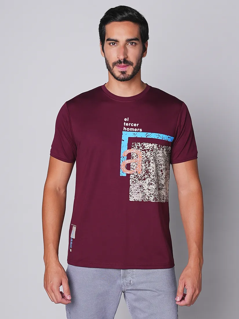 Tessio Men Slim Fit Print T-Shirt