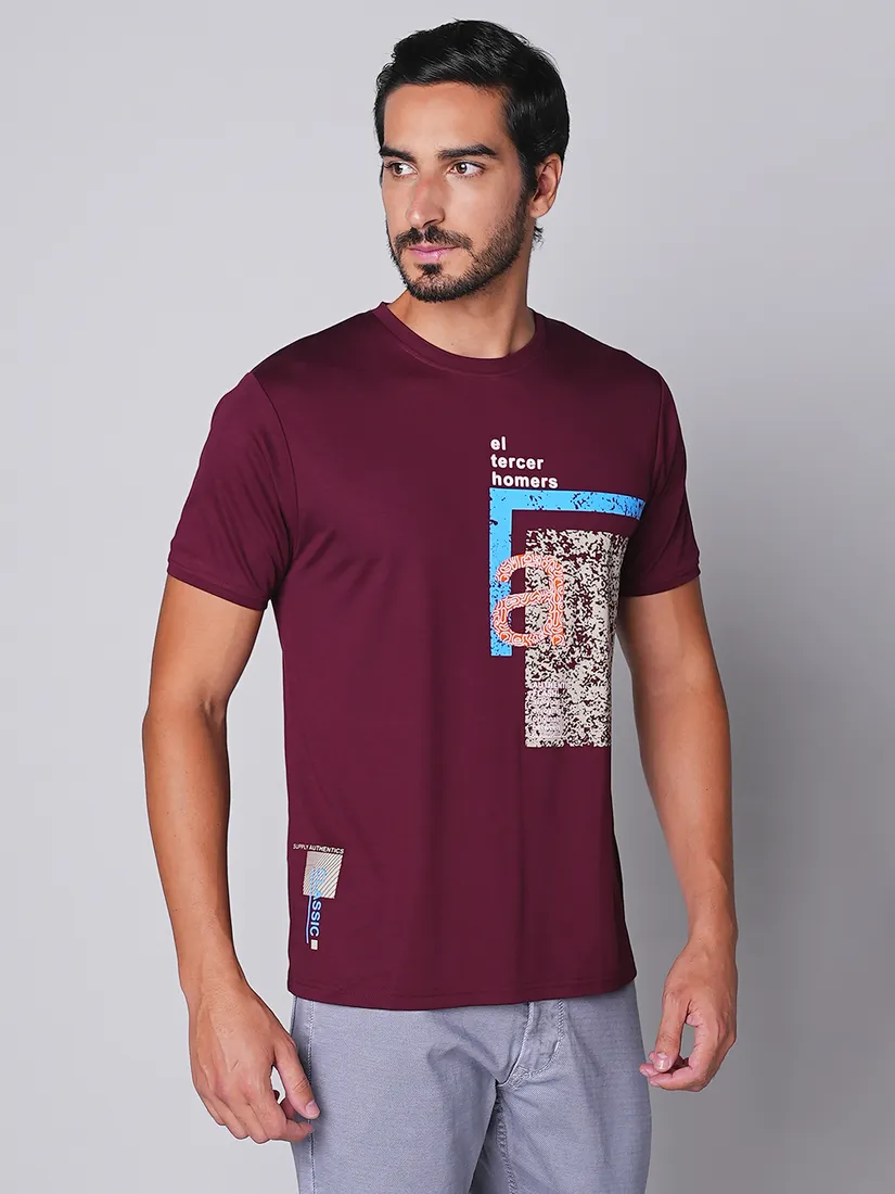 Tessio Men Slim Fit Print T-Shirt