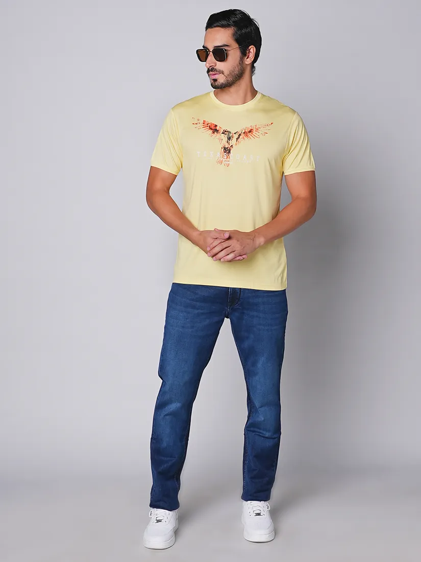 Tessio Men Slim Fit Print T-Shirt