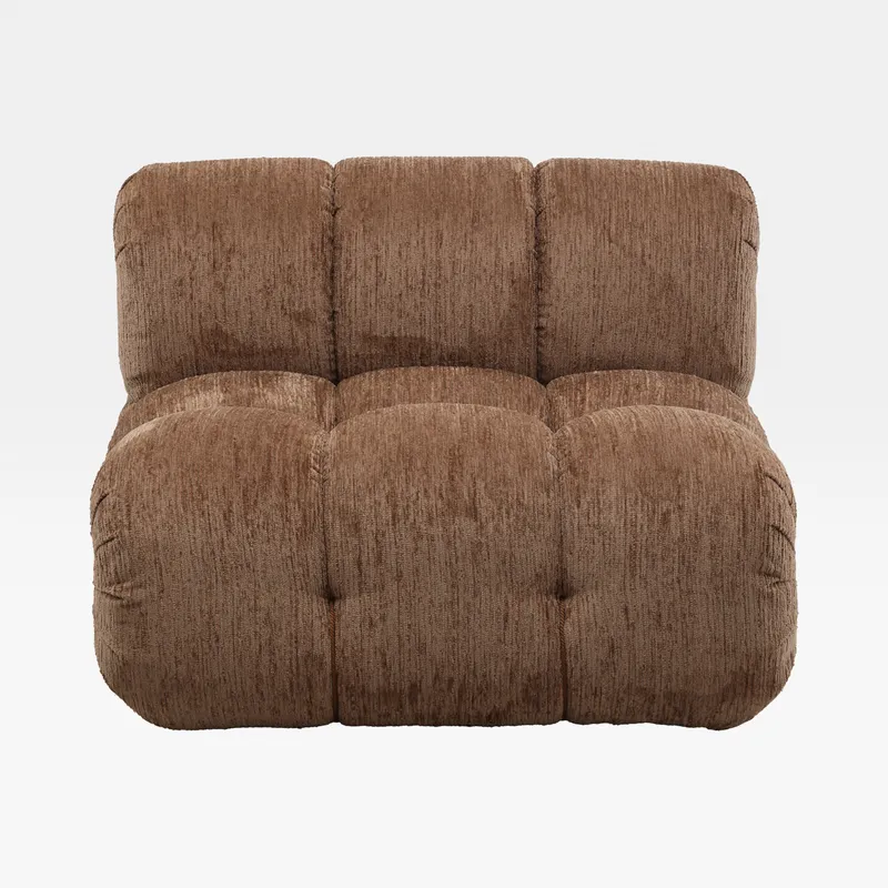 SEABIRD armless modular chair brown