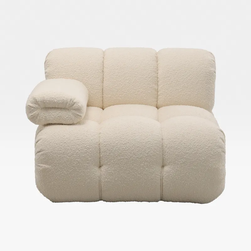 SEABIRD left arm modular chair white