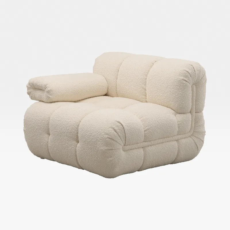 SEABIRD left arm modular chair white