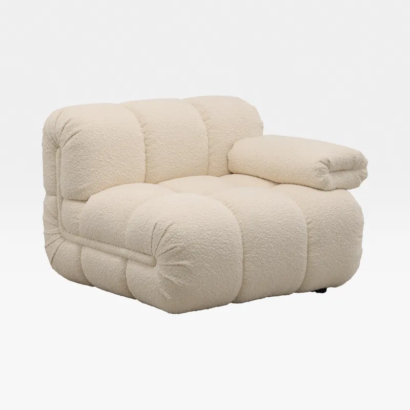 SEABIRD right arm modular chair white