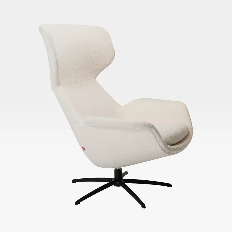 MATTEO swivel armchair cream
