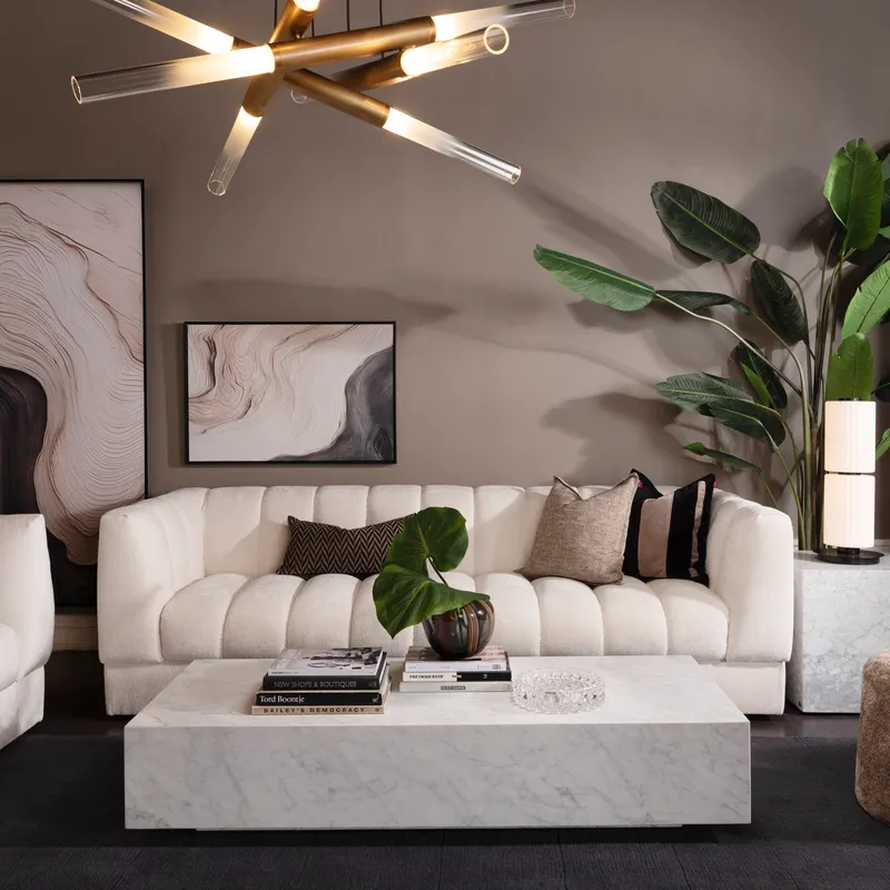 LUSTRO coffee table white - 152x60cm