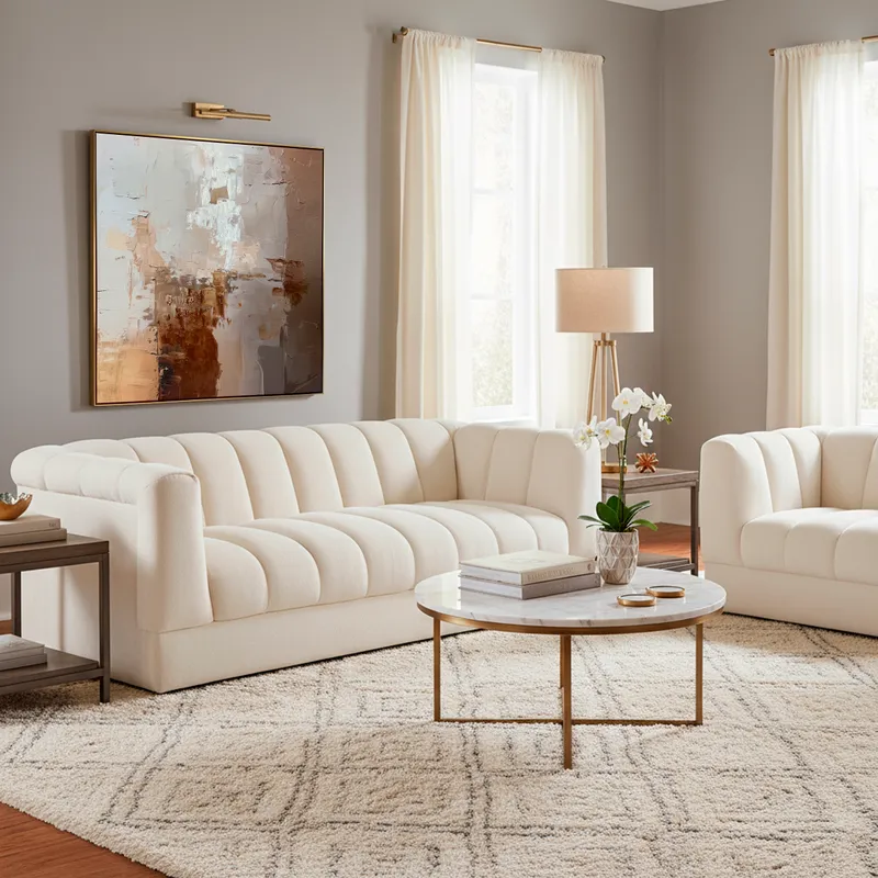 FOLLOW I framed canvas gold - 123x123cm