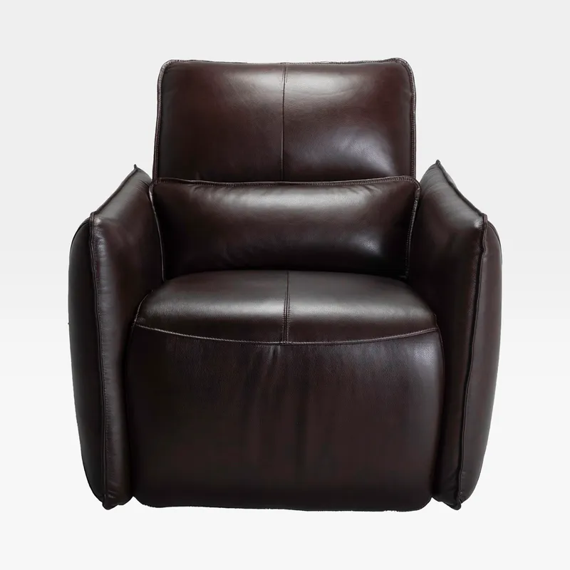 BILAL recliner chair leather brown