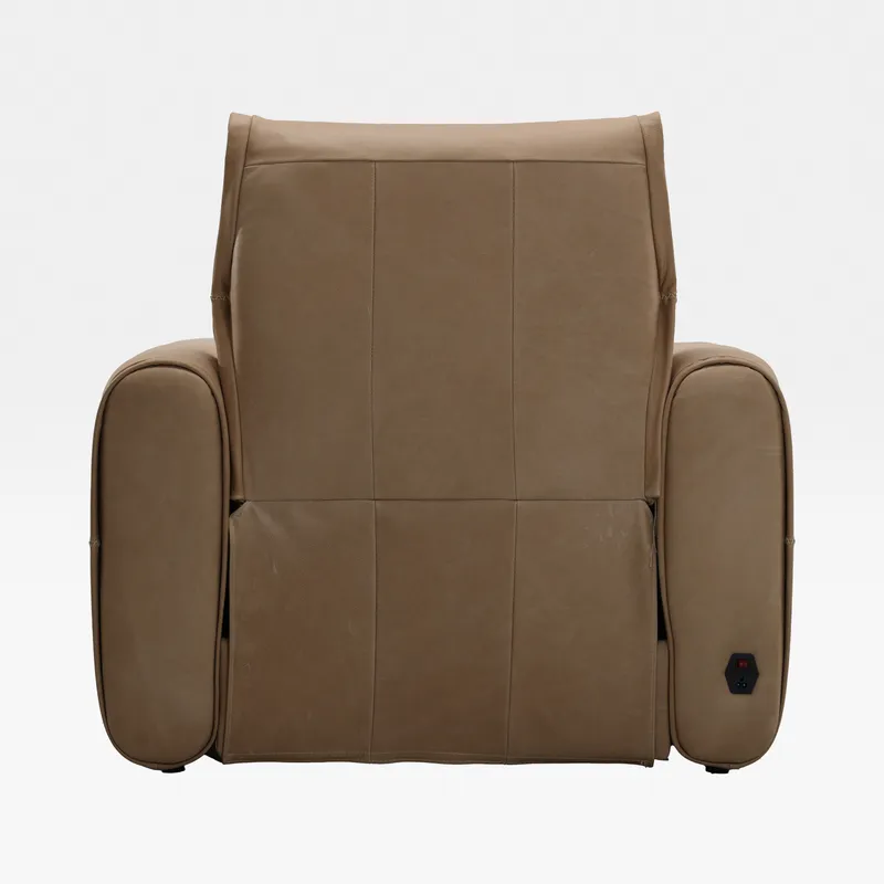 CLINT recliner chair leather beige