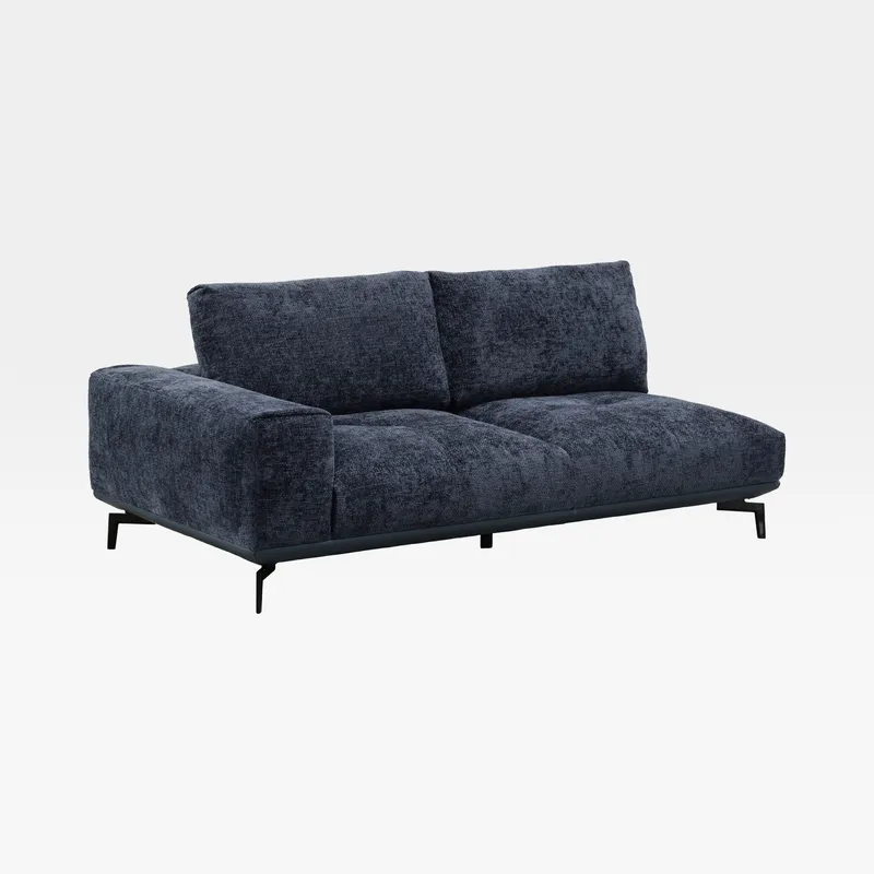 NEOMI 2 seater left arm modular sofa blue