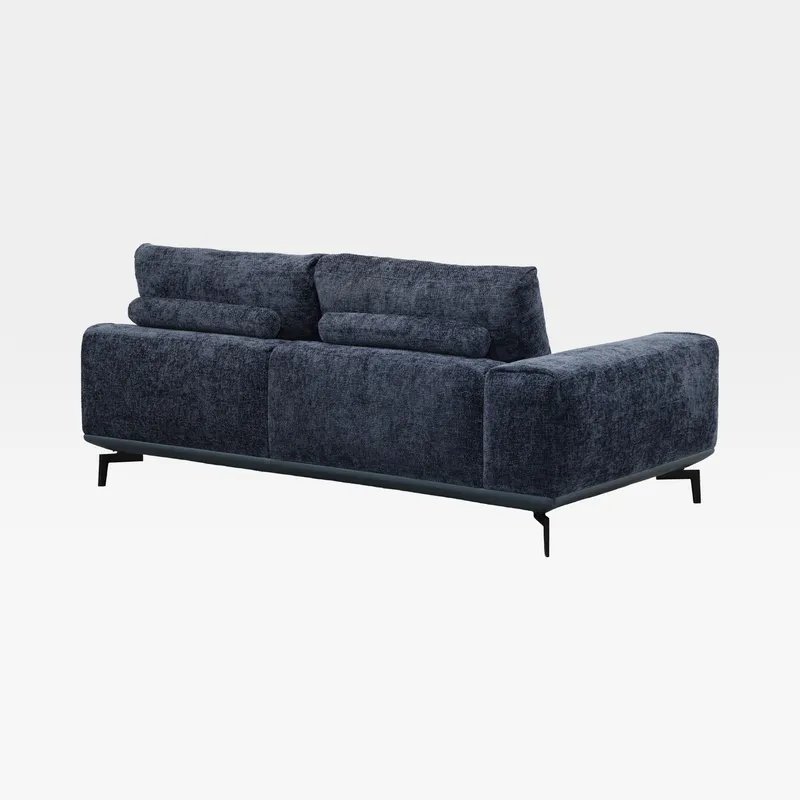 NEOMI 2 seater left arm modular sofa blue