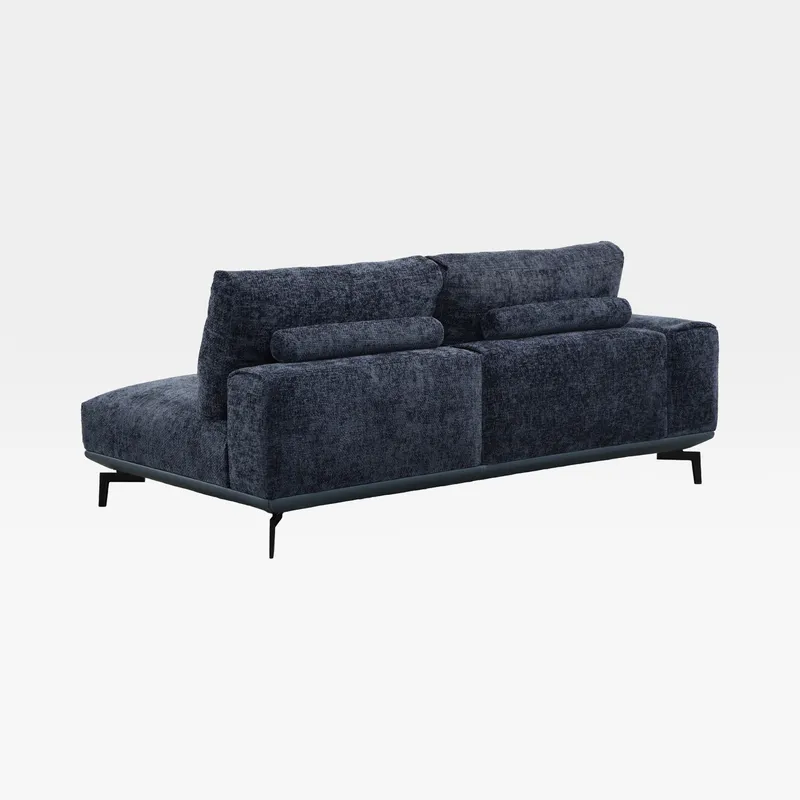 NEOMI 2 seater left arm modular sofa blue