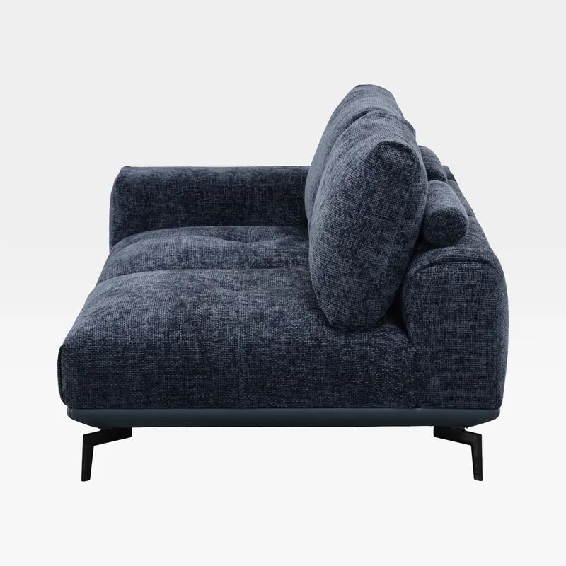 NEOMI 2 seater left arm modular sofa blue