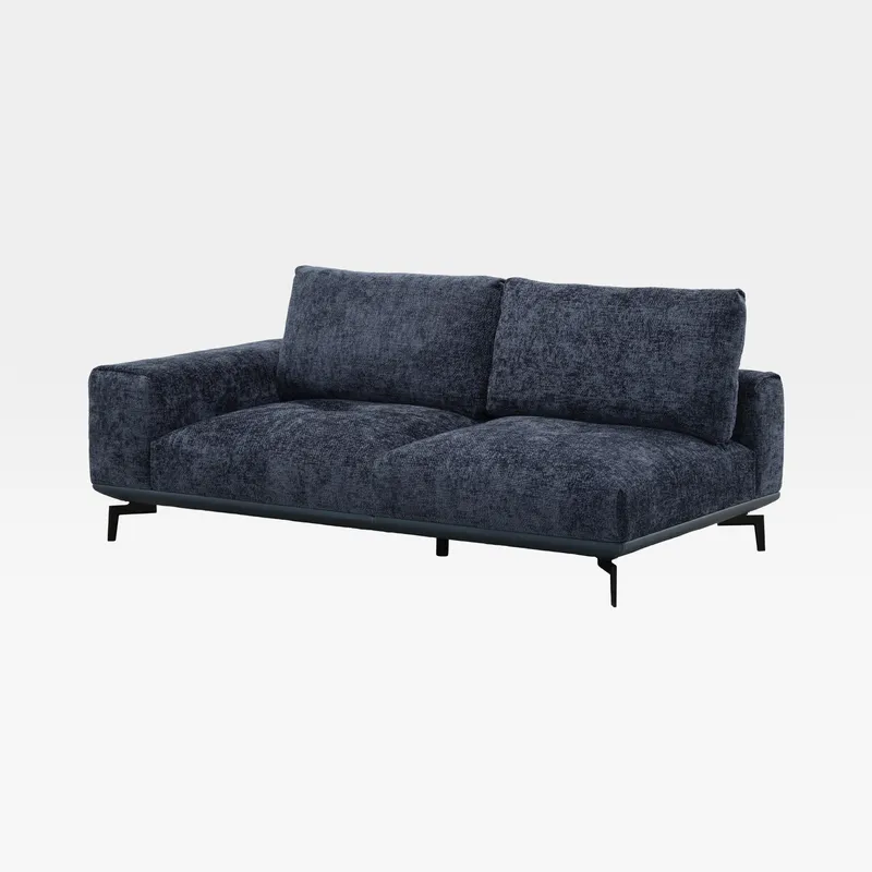 NEOMI 2 seater left arm modular sofa blue