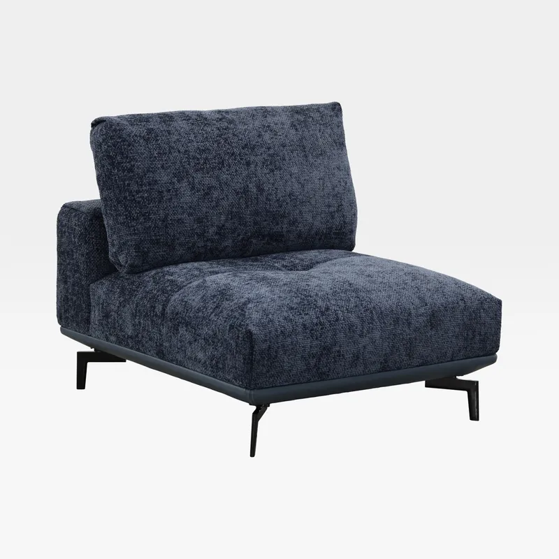 NEOMI armless modular chair blue