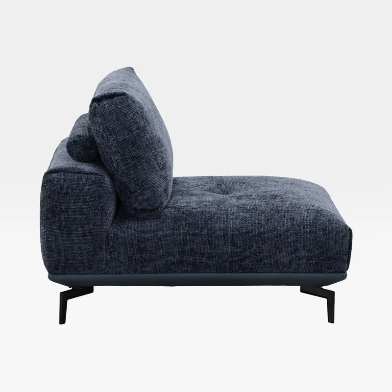 NEOMI armless modular chair blue