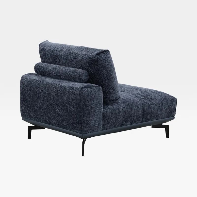 NEOMI armless modular chair blue