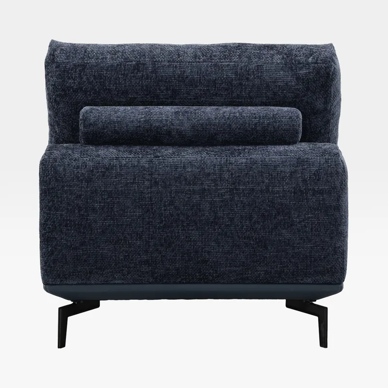 NEOMI armless modular chair blue