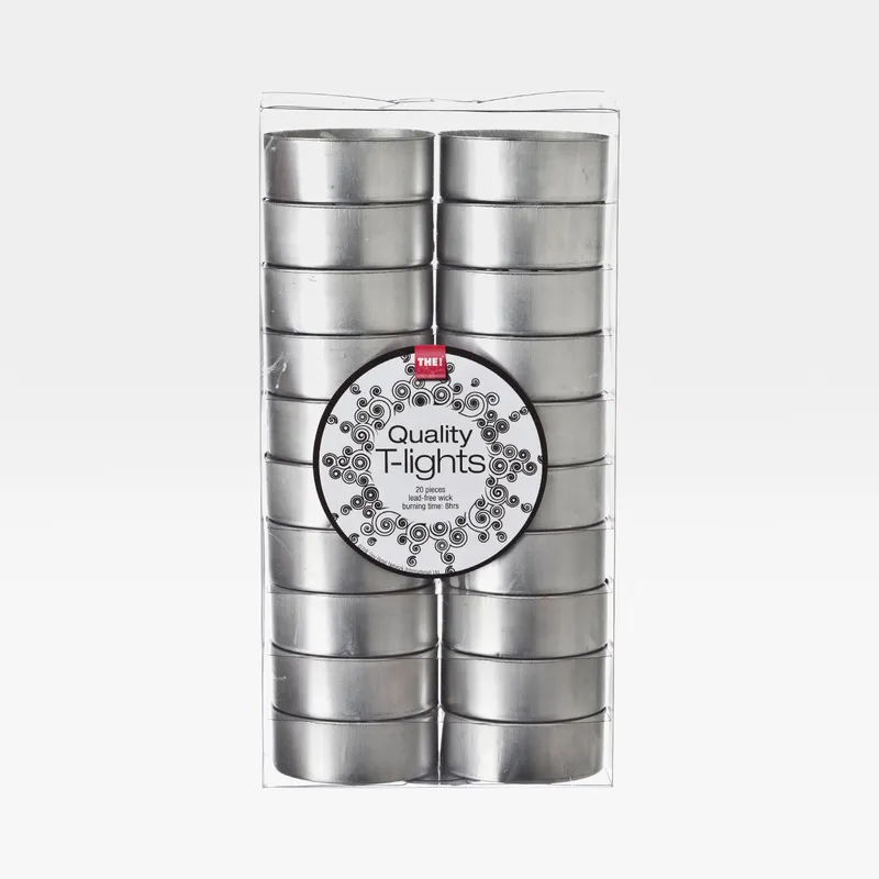 QUALITY tea light white set of 20