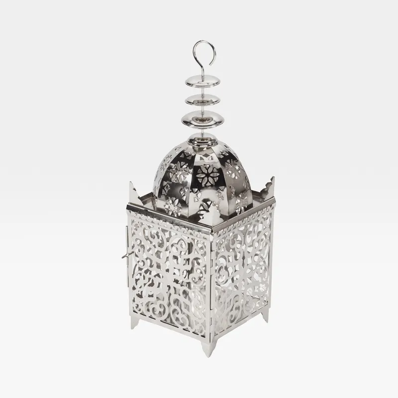 CASABLANCA lantern nickel - H64cm
