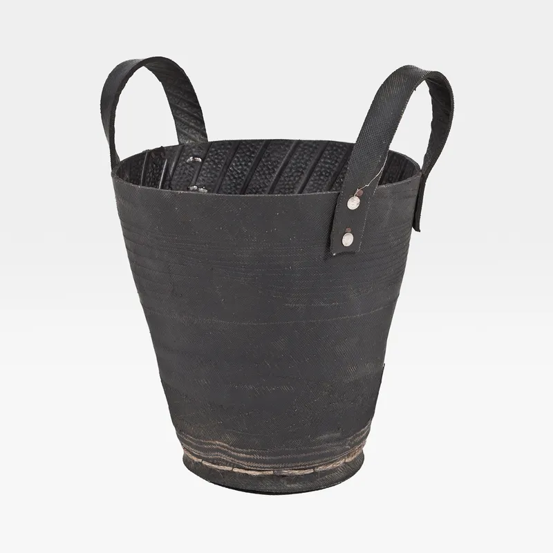 TIRO planter with handle black - H30cm