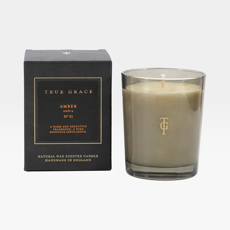 AMBER candle small black