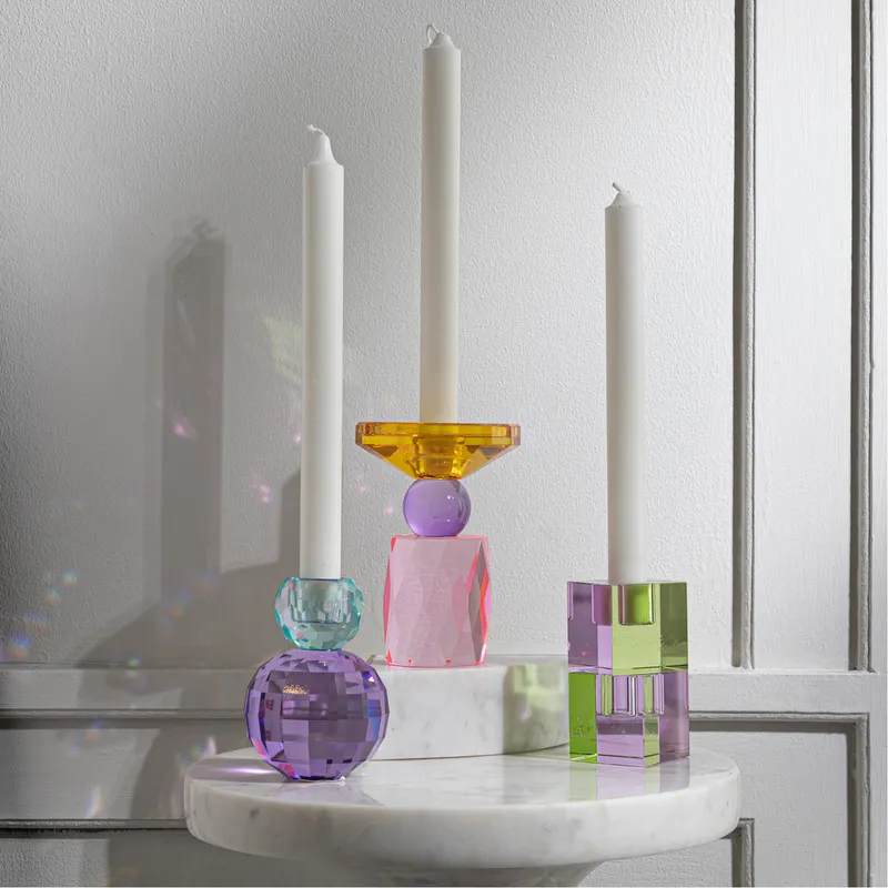 COLUMN candle white - H30cm