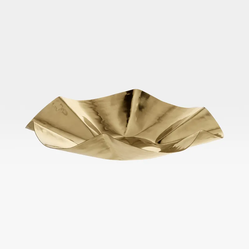 WAVE bowl gold - dia 54cm