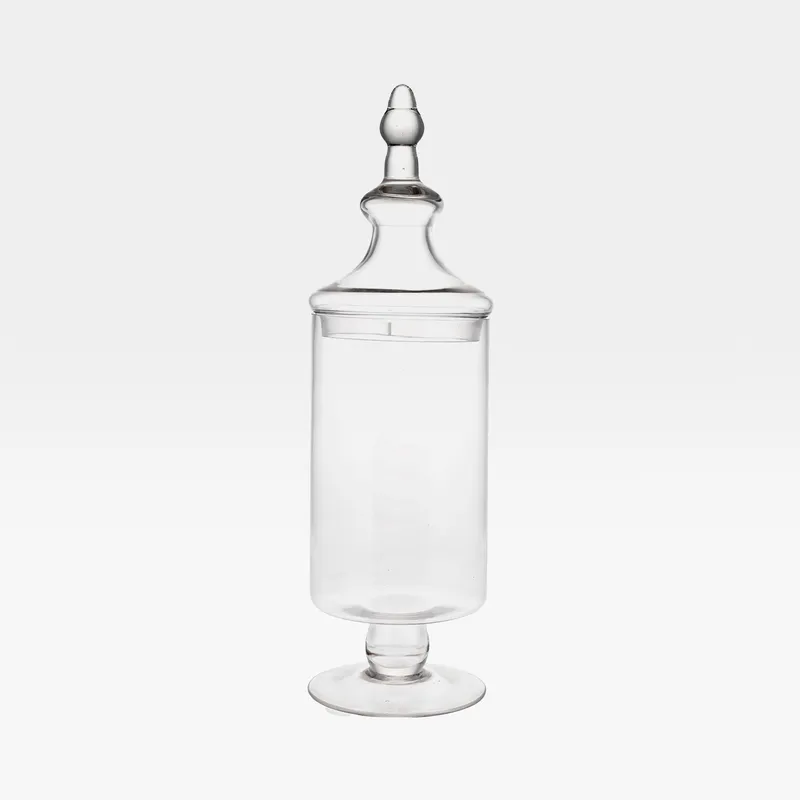 PHIL jar with lid clear - H49cm