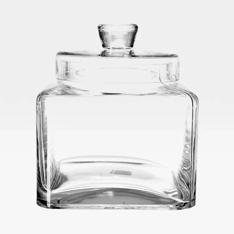 MARLEY jar with lid clear - H18cm