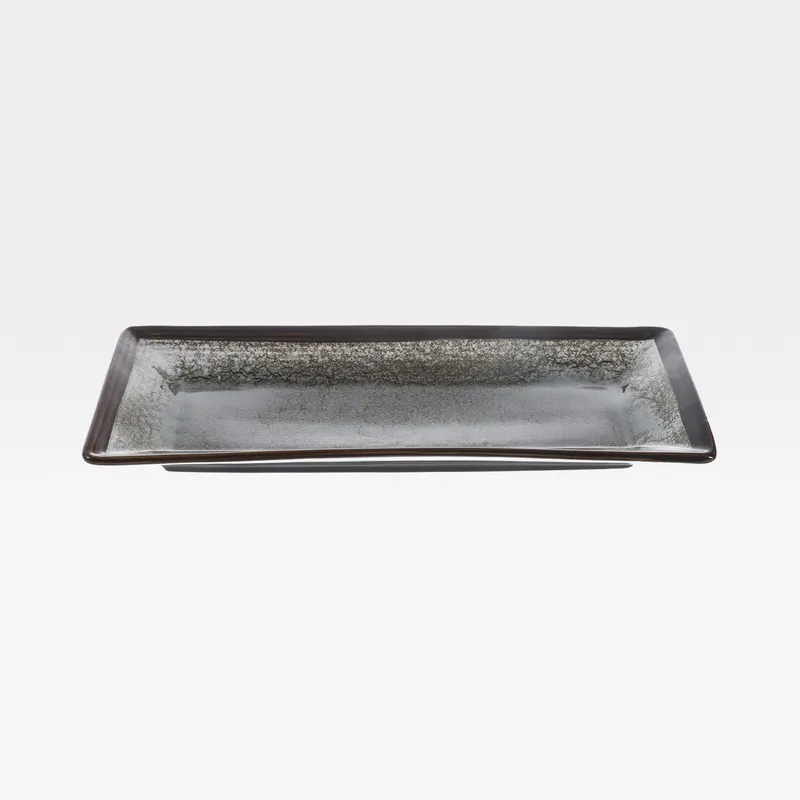 GIANNA plate black - 15x31cm