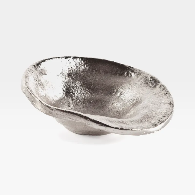 LAVA dish silver - dia 17cm