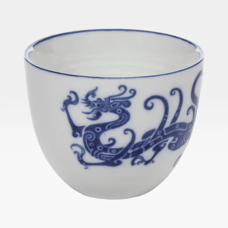 HADI bowl white/blue - dia 8cm
