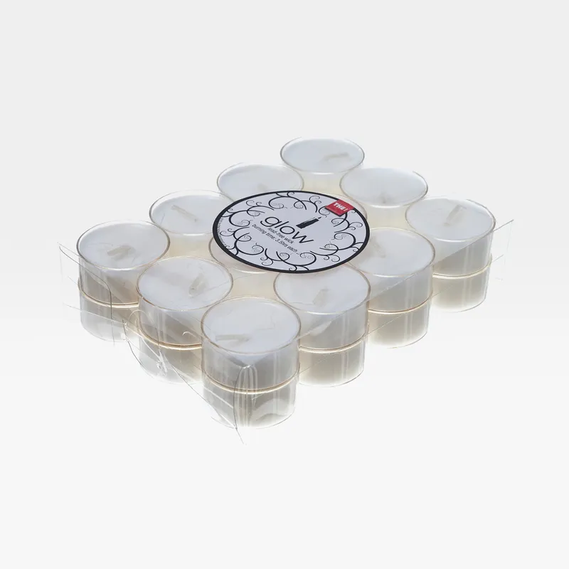 GLOW tea light white set of 24