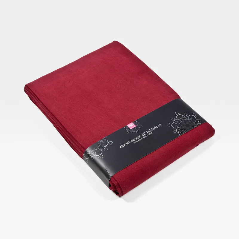 SANDY duvet cover red - 224x224cm