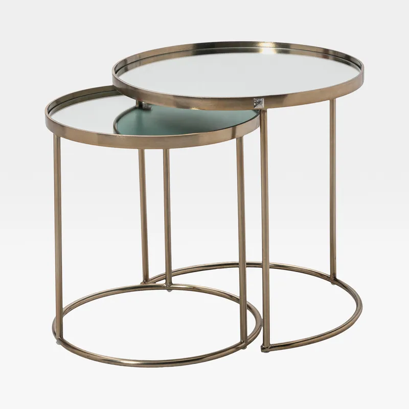 DUO nesting table copper set of 2