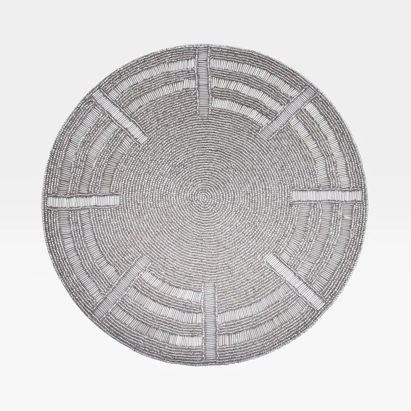 CASSIE placemat silver - dia 38cm