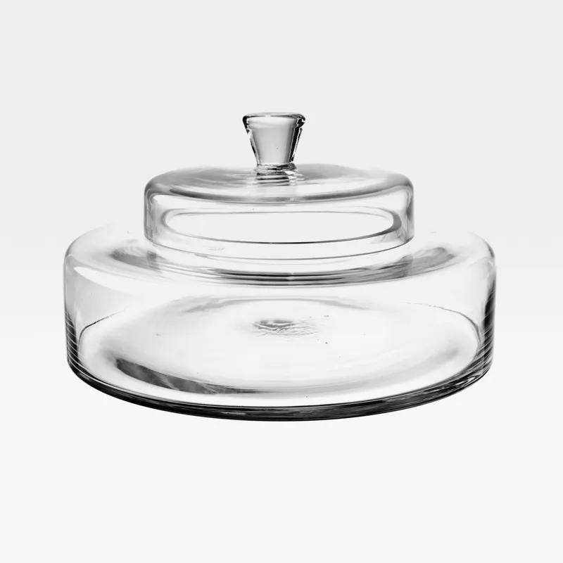 NEBO jar with lid clear - H14cm