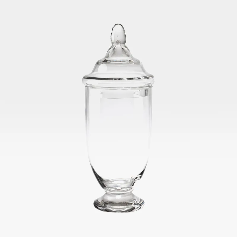 FERRAN jar with lid clear - H40cm