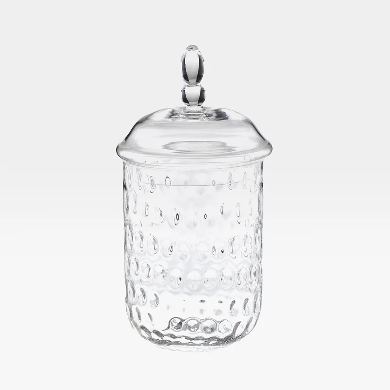 RAMIRO jar with lid clear - H31cm