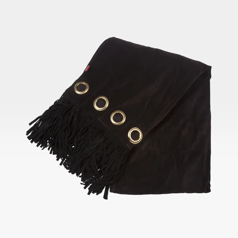 MAURIZIO throw black - 130x170cm