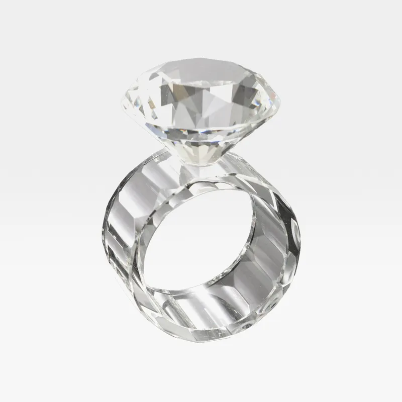 KALEY napkin ring clear