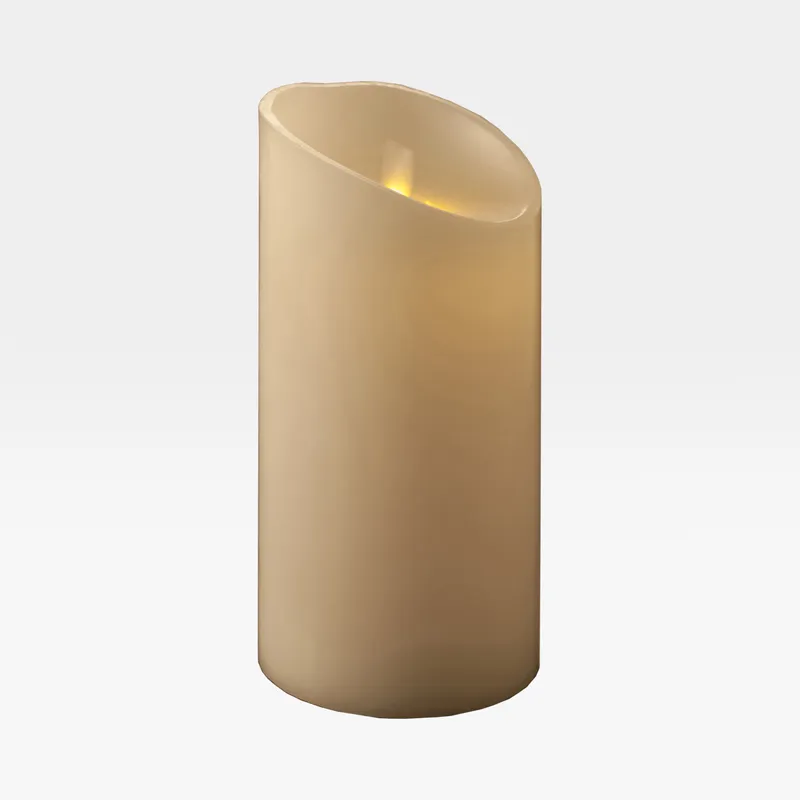 FLICKERING flameless candle white - 9x18cm