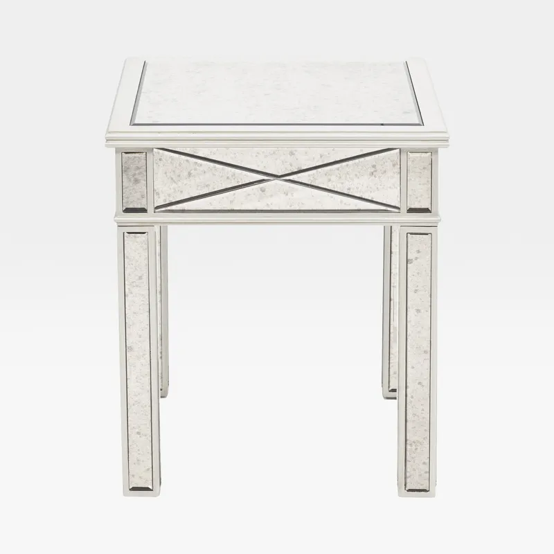 TANNI side table silver - 50x50cm
