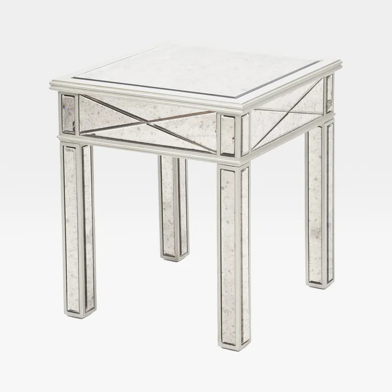 TANNI side table silver - 50x50cm