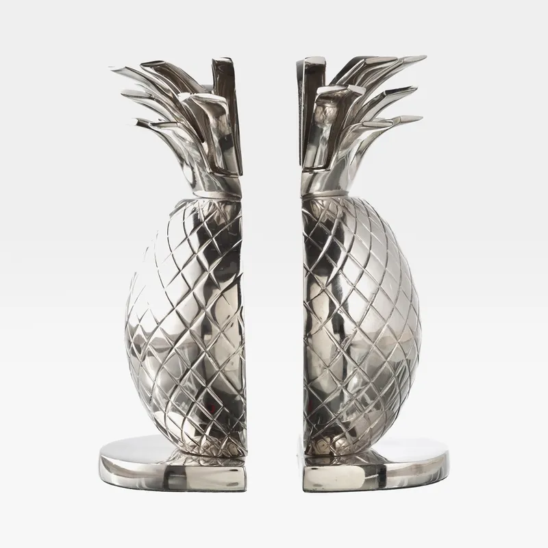 JENE bookends nickel set of 2 - H20cm