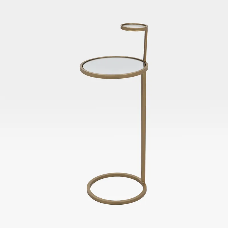 ANDREEA side table gold/clear - dia 27cm